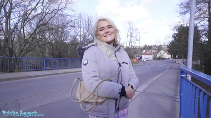 Public Agent British tourist Gina Varney sucks Czech dick